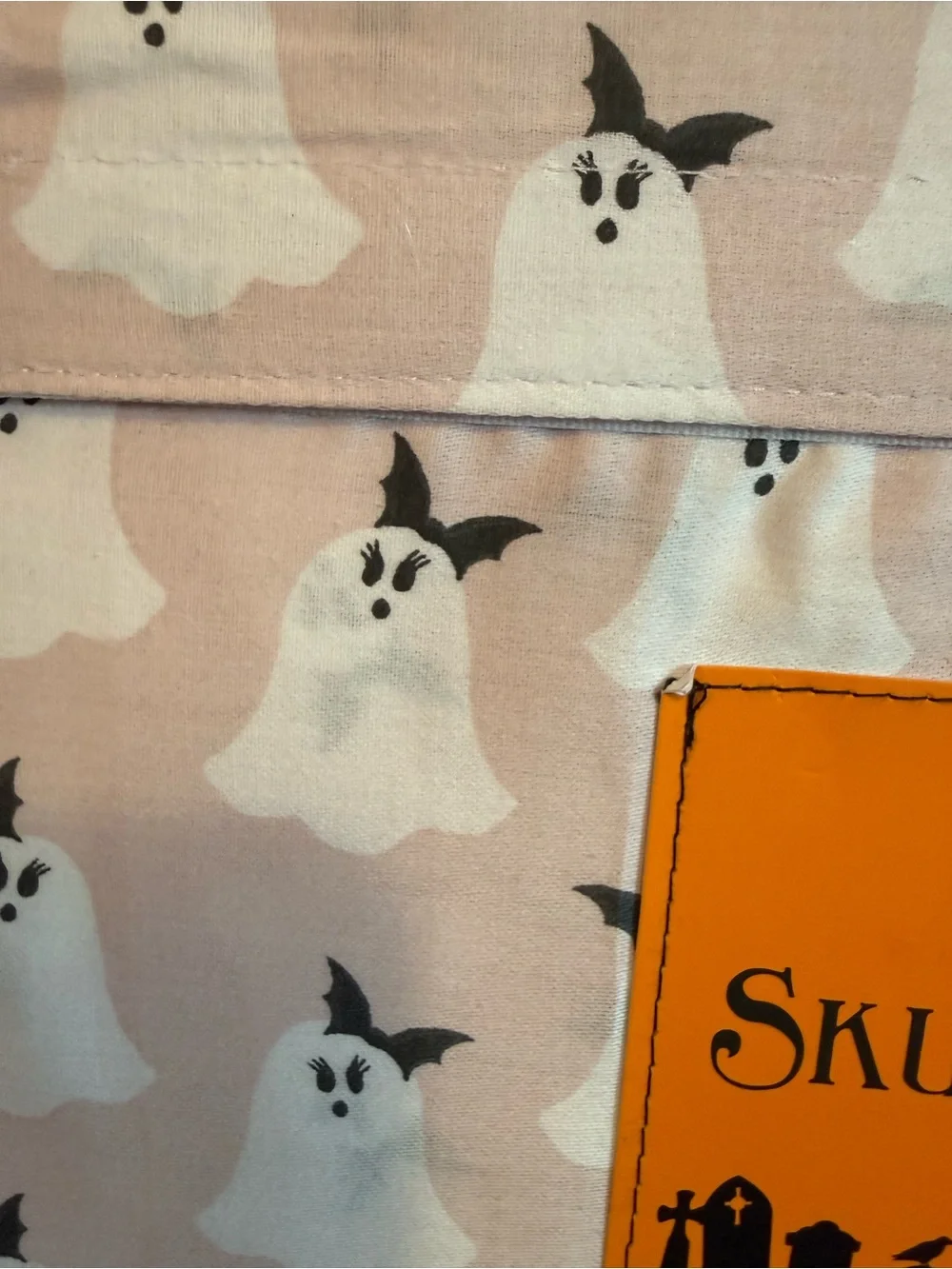 Skull & Bones Pink Ghost Queen Sheet Set NWT Summerween Halloween 🎃 Cotton